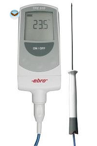 Máy đo nhiệt độ EBRO TFE 510 + TPE 400 (Đầu đo nhọn Ф3x120 mm - Tay cầm và cáp nối dài 0.6 M)